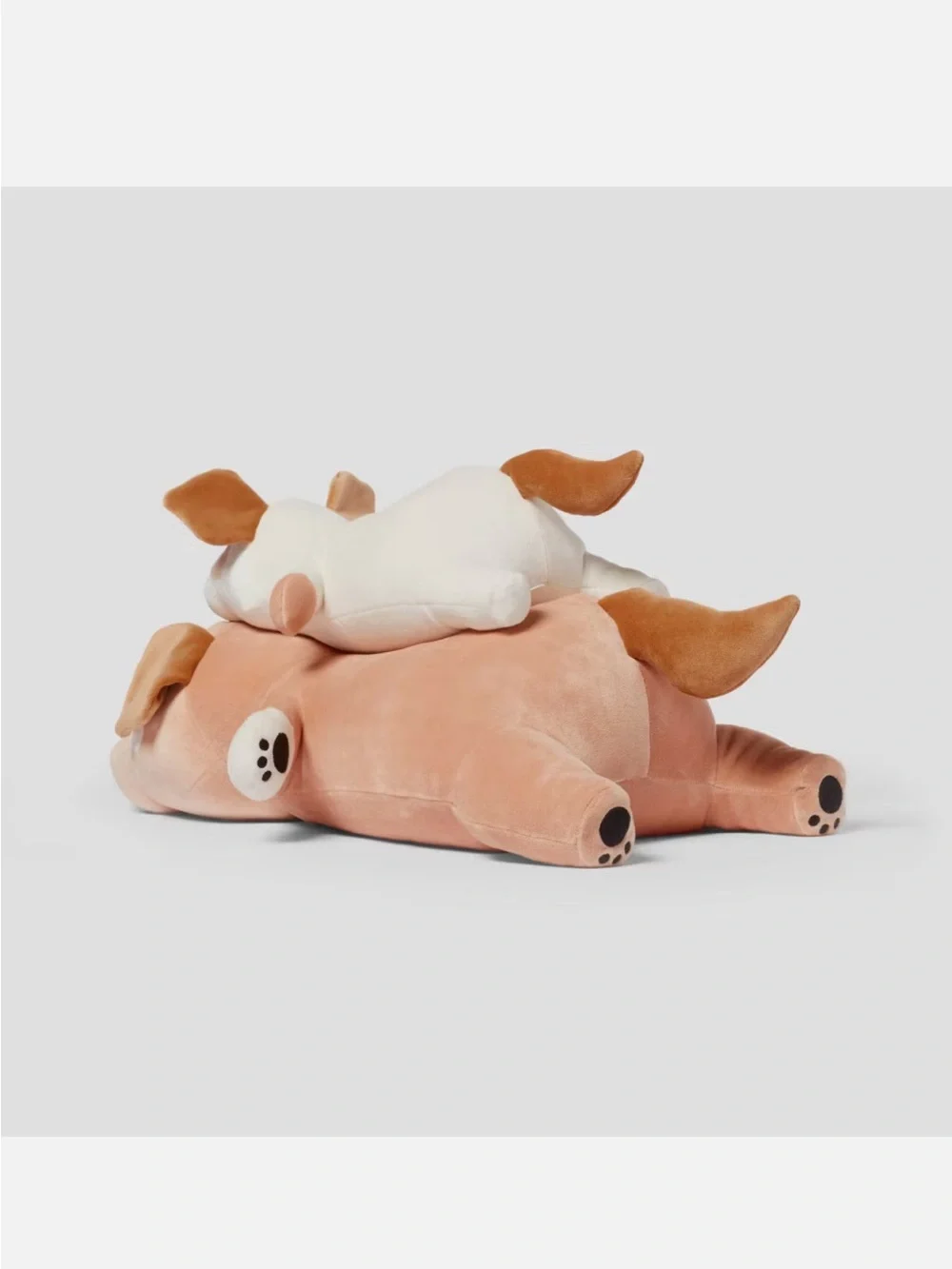 NEW Dog and Baby Weighted Plush Kids' Throw Pillow Brown Pillowfort for Anxiety